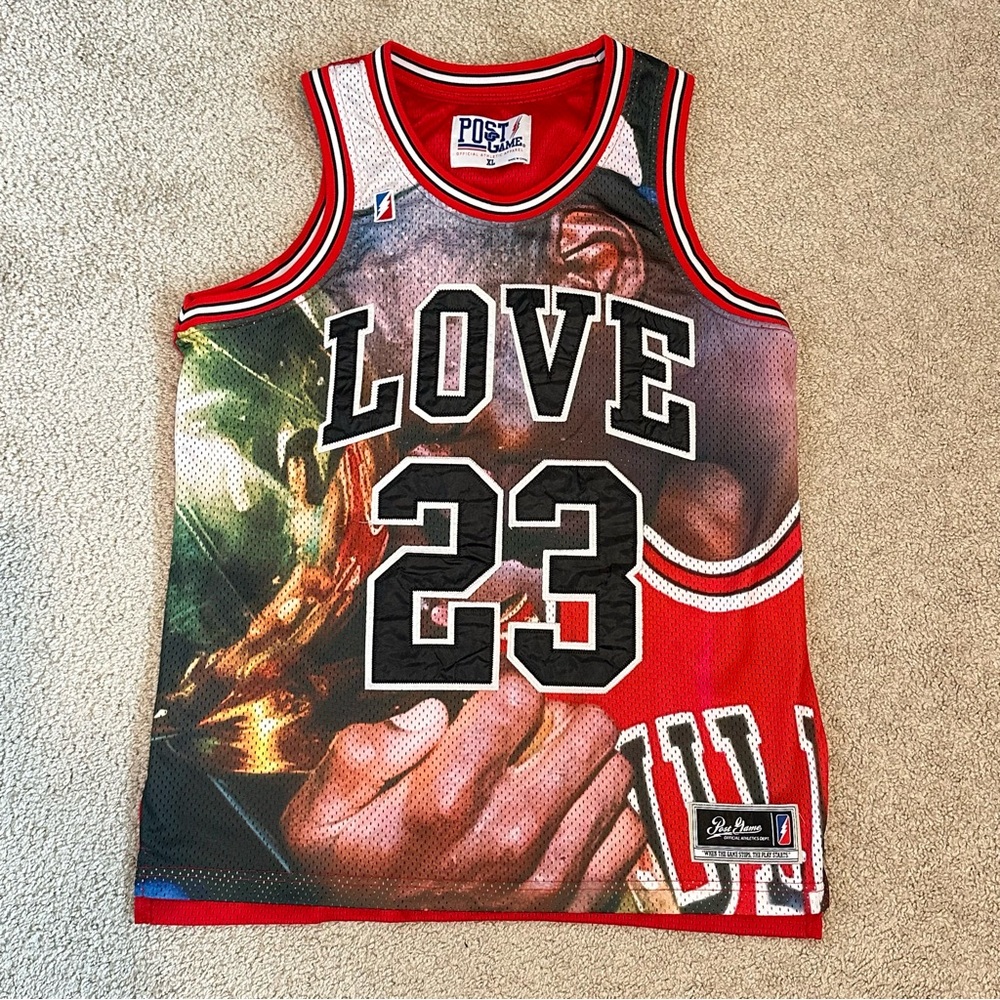 Michael Jordan Post Game Love 23 Chicago Bulls Jersey